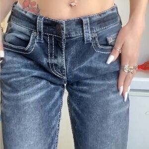 True Religion Dark Blue Straight Leg Jeans